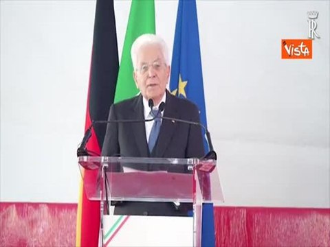Mattarella a Marzabotto con Presidente tedesco Steinmeier : Qui per dire mai più