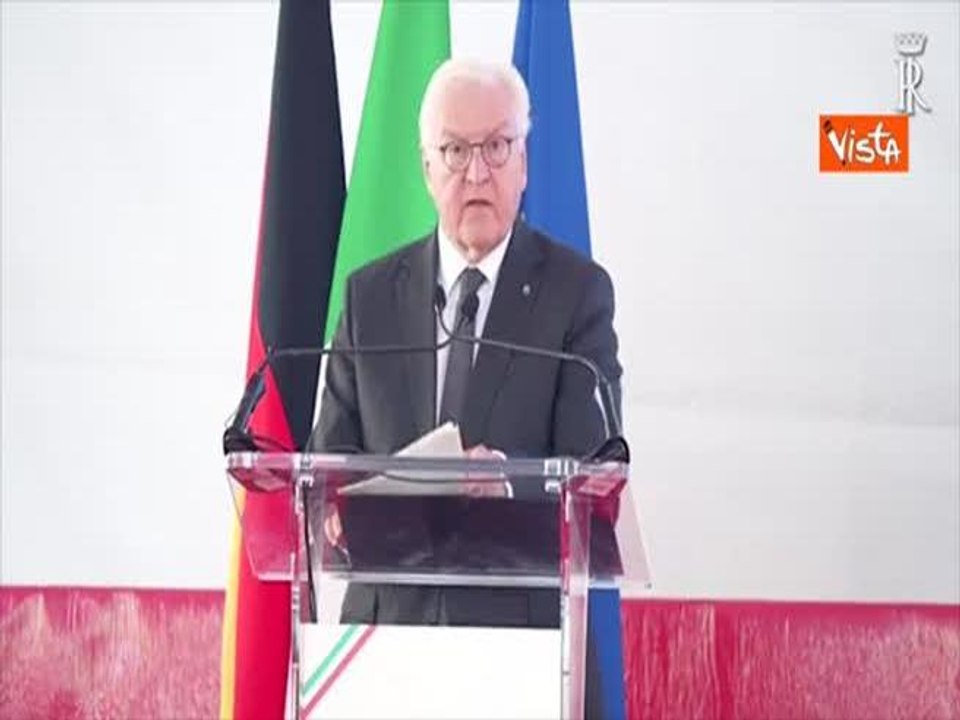 Steinmeier a Marzabotto in italiano: Provo dolore e vergogna. A nome del mio Paese vi chiedo perdono