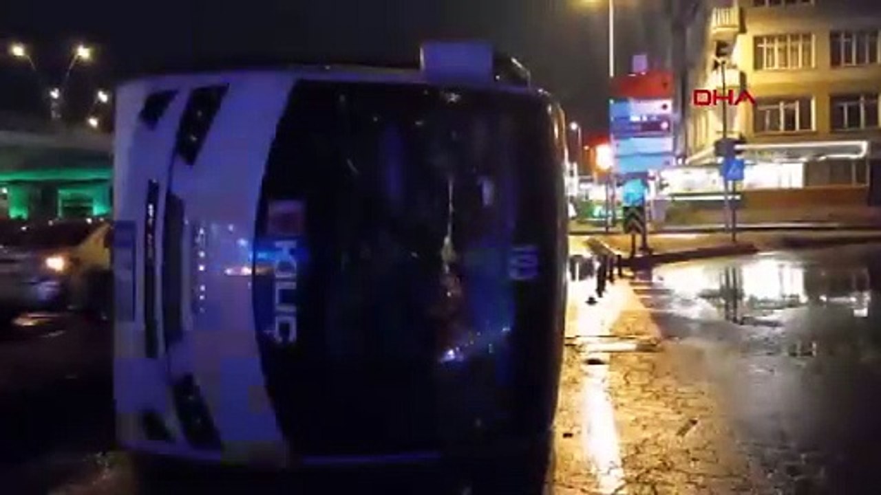 Kayseri’de işçi servisi devrildi: 9 yaralı