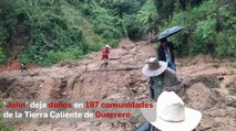‘John’ deja daños en 197 comunidades de la Tierra Caliente de  Guerrero