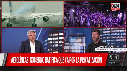 CONFLICTO CON AEROLÍNEAS: "RECHAZAMOS UNA PRIVATIZACIÓN IDEOLÓGICA"