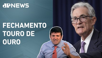 Скачать видео: Fiscal e Powell pesam no Ibovespa; ouro dispara no trimestre | FECHAMENTO TOURO DE OURO