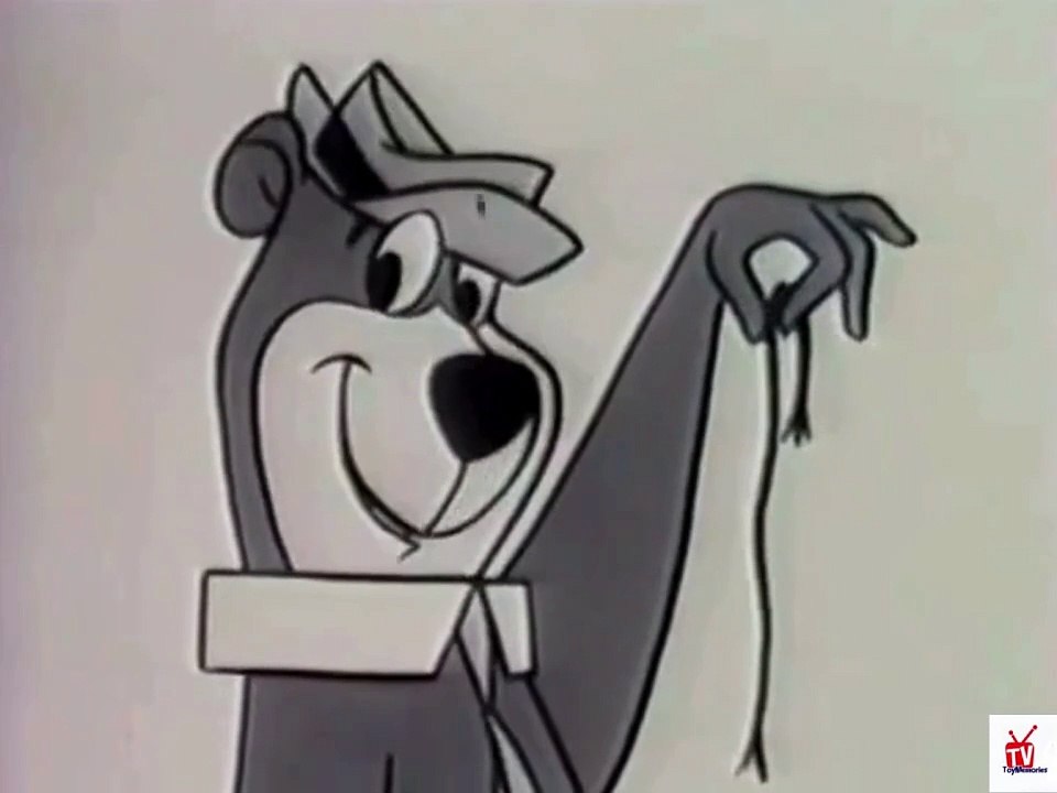1960s Yogi Bear Kellogg's Corn Flakes TV commercial - string on his thumb