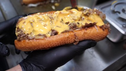 Full of Beef & Cheese!! The BEST American Philly Cheesesteak - Korean Street Food