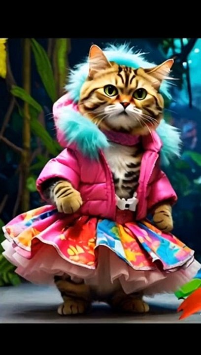 Beautifull cat dance