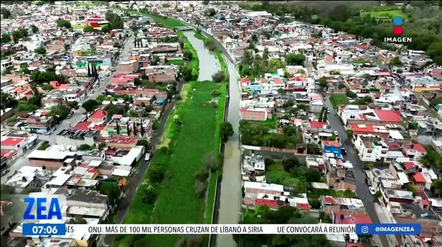Desfogue de la presa Cointzio, en Morelia, provoca inundaciones