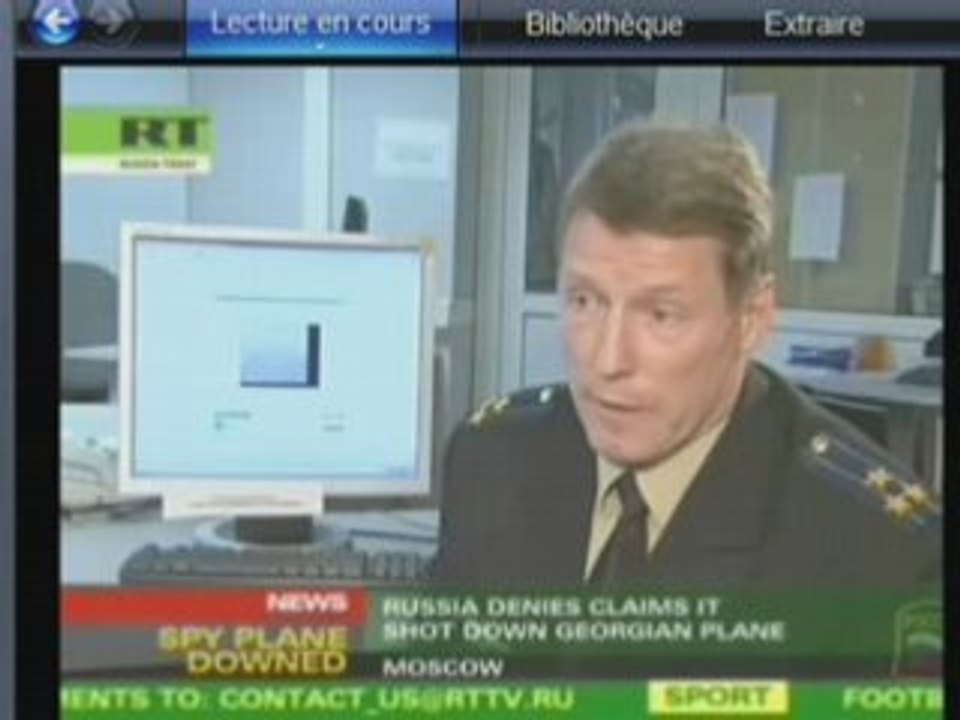 Georgia's spy plane downed