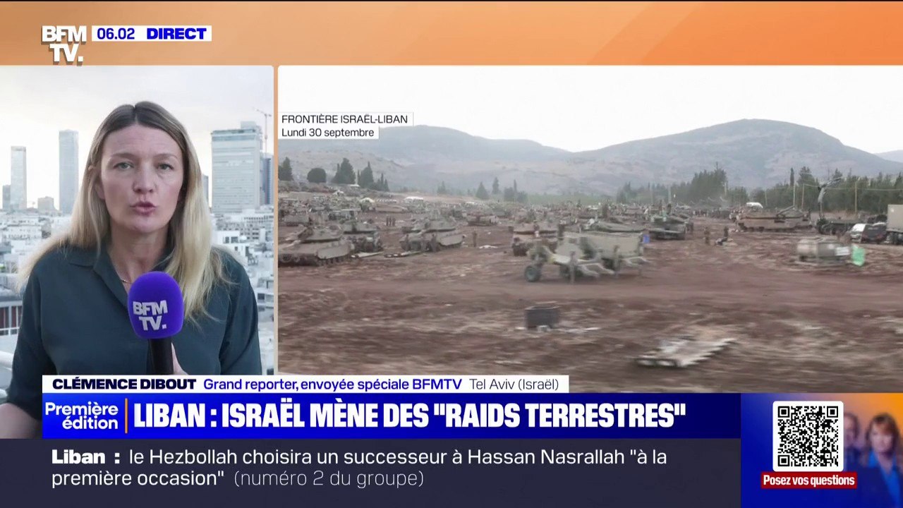 IIsraël annonce avoir entamé des "raids terrestres limités, localisés et ciblés" dans le sud du Liban