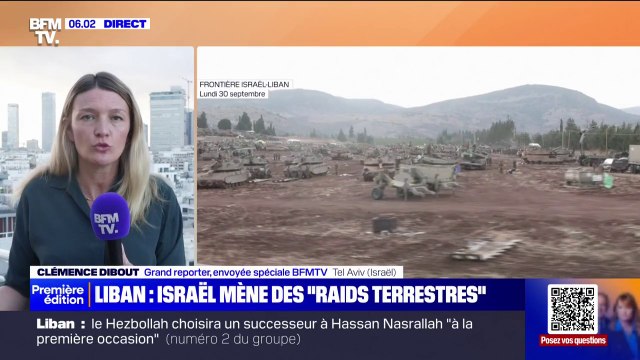 IIsraël annonce avoir entamé des raids terrestres limités, localisés et ciblés dans le sud du Liban