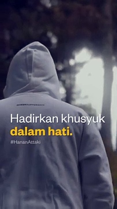 hadirkan khusuk dalam hati