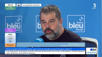 Serge Ragazzacci, secrétaire de la CGT de l'Hérault