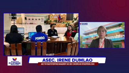 Panayam kay DSWD ASec. Irene Dumlao ukol sa assistance para sa mga pamilya at indibidwal na apektado ng Bagyong #JulianPH