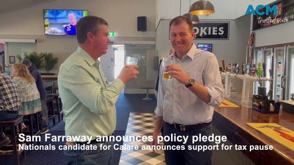 Nationals Candidate for Calare Sam Farraway pledges new policy push.