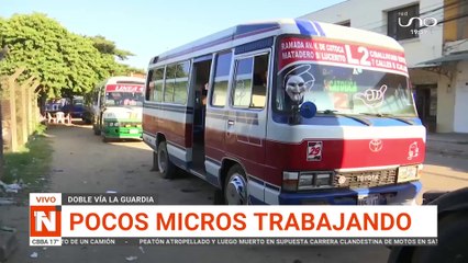 Pocos micros y radio moviles trabajando
