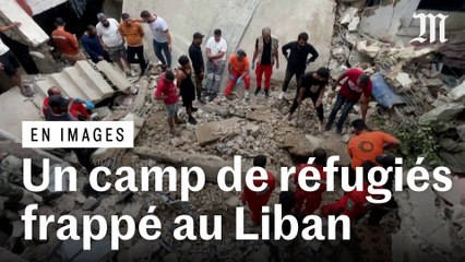 下载视频: Liban : un camp de réfugiés palestiniens visé par une frappe israélienne