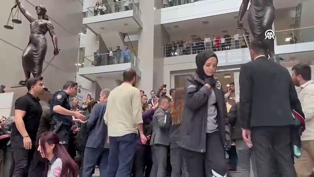 Çağlayan Adliyesi'nde 'X-ray' gerginliği! Filiz Saraç aranmak istendi, arbede çıktı