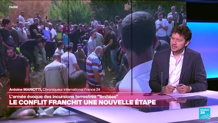 Israël lance une incursion terrestre dans le sud du Liban, le Hezbollah dément