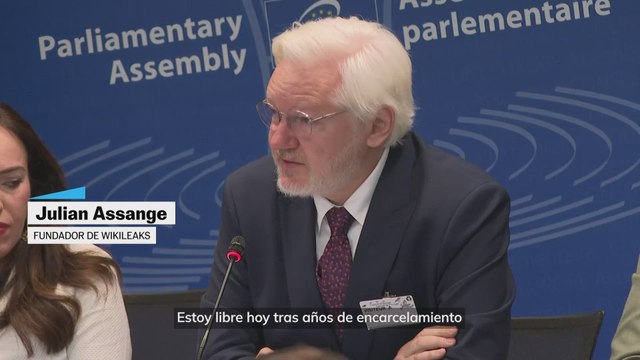 Assange, el fundador de Wikileaks, realiza su primera intervención pública tras recuperar la libertad