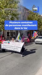 Plusieurs centaines de personnes manifestent dans le Var