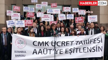 Avukatlar, CMK Ücret Tarifesinin Eşitlenmesi İçin Nöbet Tuttu