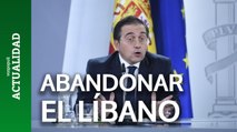 Albares urge a los españoles a abandonar Líbano sin la ayuda de Exteriores