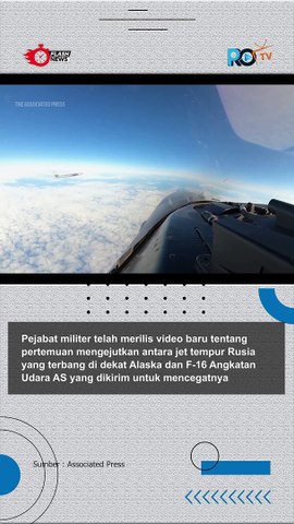 Pesawat Tempur Rusia Terbang Jarak Berdekatan dengan F-16 AS di Alaska