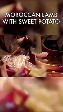 Moroccan Lamb With Sweet Potatoes & Raisins #shorts