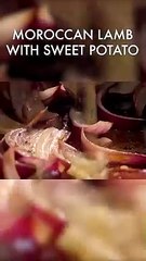 Moroccan Lamb With Sweet Potatoes & Raisins #shorts