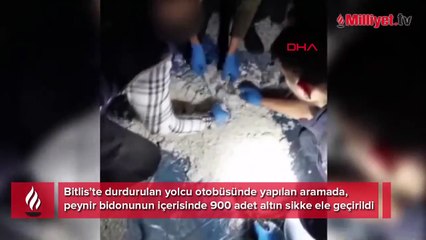 Tam 900 adet! Peynir bidonunda çıkan altınlar şoke etti