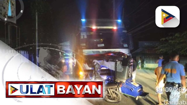 Dalawa patay, tatlo sugatan sa banggaan ng tricycle at dump truck sa Candaba, Pampanga