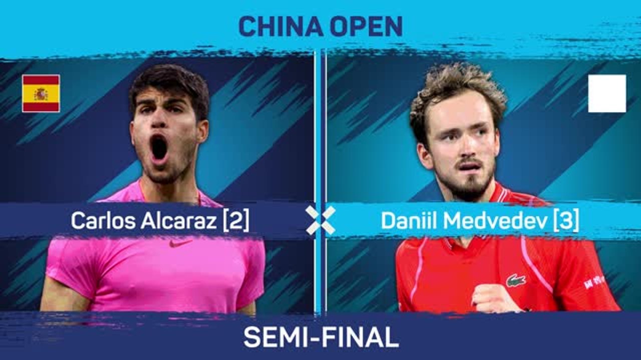 Alcaraz beats Medvedev to reach Beijing final