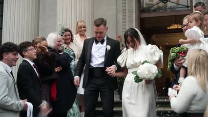 100 couples tie the knot at Old Marylebone Town Hall