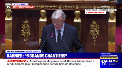 Discours de politique générale: Michel Barnier pose comme objectif un retour à un "déficit de 5%" du PIB en 2025