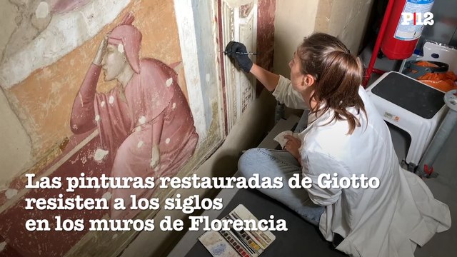 Las pinturas de Giotto resisten a los siglos en los muros de Florencia con su restauración