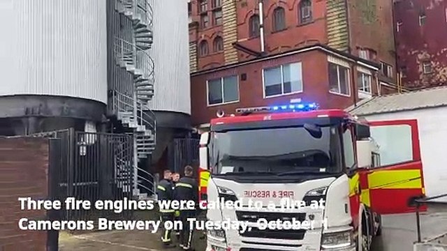 Fire crews tackle Hartlepool blaze at Camerons Brewery
