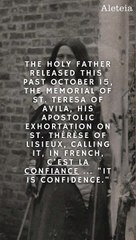 Pope Francis on St. Therese of Lisieux