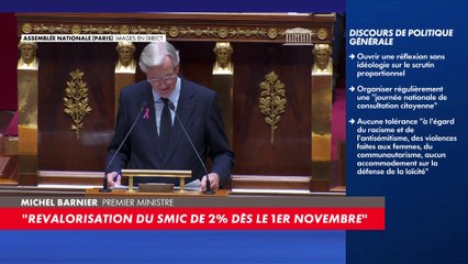 Tải video: Michel Barnier : «Nous revaloriserons le SMIC de 2% dès le 1er novembre»