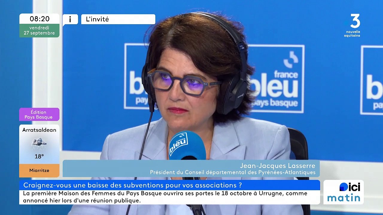 Finances du Département des Pyrénées-Atlantiques : "La situation est inquiétante", selon Jean-Jacques Lasserre