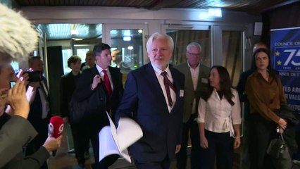 "Me declaré culpable de haber hecho periodismo", dice Assange ante el Consejo de Europa