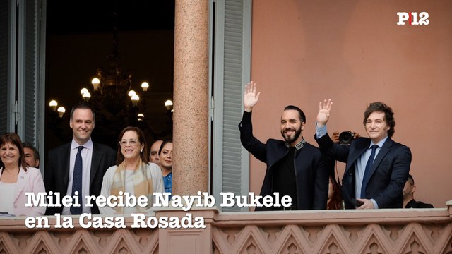 Milei recibió a Nayiib Bukele en la Casa Rosada