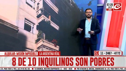 Inquilinos pobres: ocho de cada diez viven bajo la línea de la pobreza