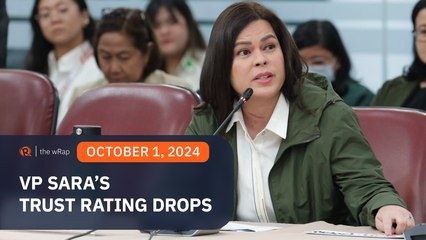 Trust in Sara Duterte declines by 10 points amid budget discussions