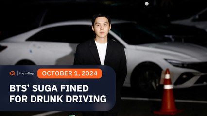BTS member Suga fined for drunk driving on e-scooter