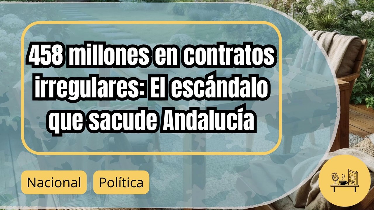 Escándalo en Andalucía: 458 millones en contratos irregulares destapados
