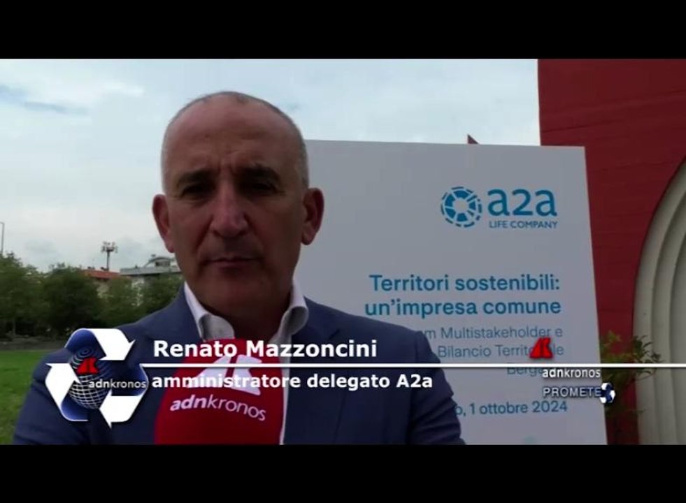 Sostenibilità, Mazzoncini (A2a): "Siamo partner essenziale in decarbonizzazione Bergamo"