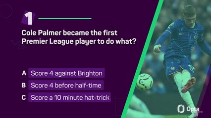 Premier League Quiz Of The Week: Gameweek 6