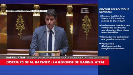 «Je ne serai jamais celui qui cherchera à compliquer votre tâche», promet Gabriel Attal à Michel Barnier