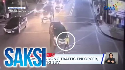 Nagmamandong traffic enforcer, binangga ng SUV | Saksi