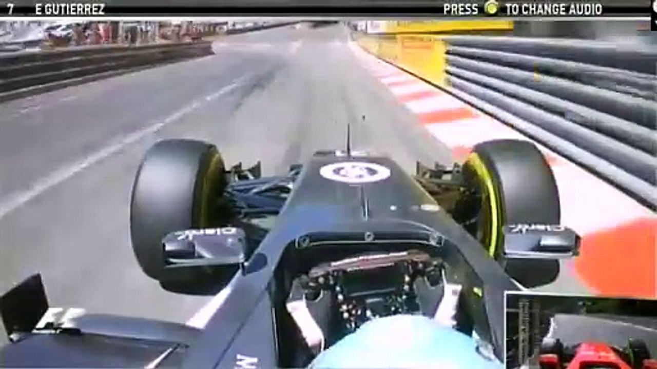 F1 Monaco 2014 FP3 Esteban Guttierez OnBoard
