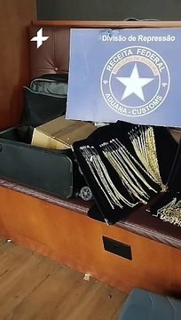 Mais de R$ 6 milhões em joias de ouro são barradas pela Receita Federal no Aeroporto Internacional de Porto Alegre